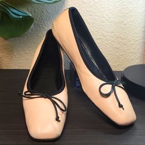M. Gemi The Danza Ballet Italian Calfskin Hidden Wedge Flat Shoes